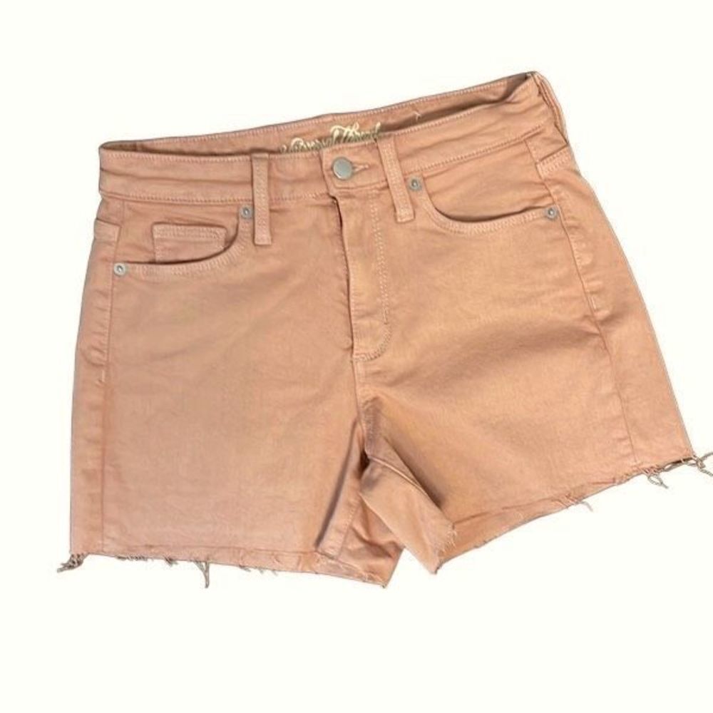 Universal Threads High Rise Midi Mauve Cutoff Shorts Women’s Size 2/26 Stretch